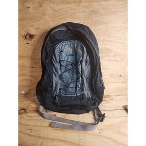 L.L. Bean Backpack Black Gray High School College Multi Pockets Laptop Pocket